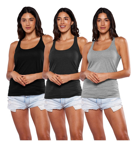 Camiseta De Algodón Para Mujer Tank Top Dama 3-pack Alfani