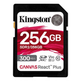 Tarjeta Sd Kingston Canvas React Plus 256 Gb | Sdxc Uhs-ii |