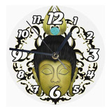 Reloj De Madera Brillante Diseño Buda B3