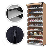 Zapatera Organizador Closet Zapatos 9 Niveles 27 Pares Tela 