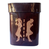 Porta Erva De Terere Couro Cowboy Cowgirl 1kg Bortonaggio