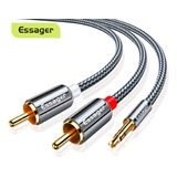 Cabo Áudio P2 (3.5mm) Para Rca Essager 5 Metros