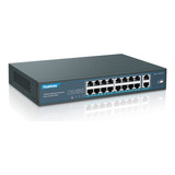 Yuanley Switch Poe De 16 Puertos Con 2 Gigabit Ascendente, 1