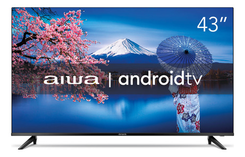 Smart Tv Aiwa 43 Android, Full Hd Aws-tv-43-bl-02-a