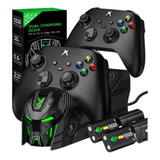 Carregador Controle Xbox One Series S X + 2 Baterias 2550mah