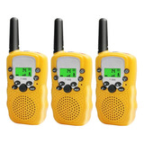 De Radio Walkie Talkie Para Niños, Rango De 8 Km, 3 Piezas