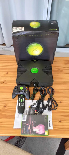 Console Xbox Clássico Com Hd E Leitor Funcionando Lindo!!