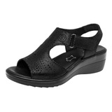 Sandalias Mujer Flexi Negro 116-791