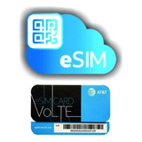 E-sim At&t + $100 De Saldo Incluído (lada 55 O 56)