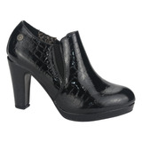 Zapato Chalada Mujer Plataform25 Negro Casual