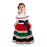 Disfraces De Señorita Mexicana Para Niñas Vestido De Fiesta