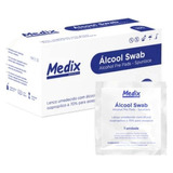 Caixa C/ 100 Lençol Umedecido Swab De Álcool P Higienização