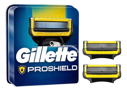 Lâmina De Barbear Gillette Fusion - Proshield 2 Peças