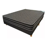 Colchon Somier 2 Plazas 130x190 Doble Pillow Sommier