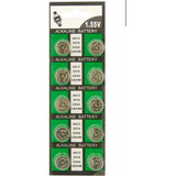 Pack 10 Pilas Ag13 Lr44 357 A76 Sr44 Buttonhcell Tipo Reloj