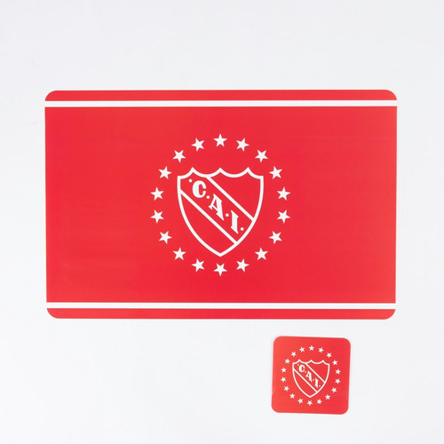 Mantel Individual Independiente C/ Posavasos X6 Unid Oficial