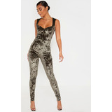 Mujer Enterizo Largo Pantalonplaysuit Elegante Oficina S1123