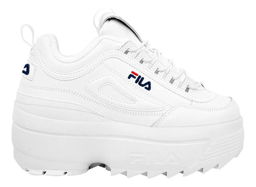 Tenis Plataforma Disruptor Ii Wedge Fila 0412 Blanco Mujer | Envío gratis