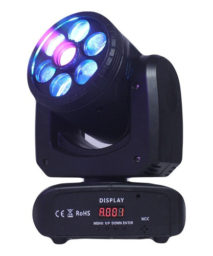 Cabezal Movil Beam Spider + Spot Gobos Color Gbr Dmx Audio 