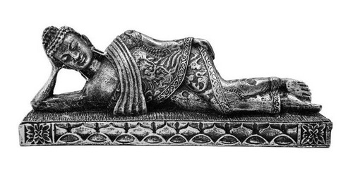 Estátua Buda Hindu Deitado Enfeitado Resina Chakras Altar