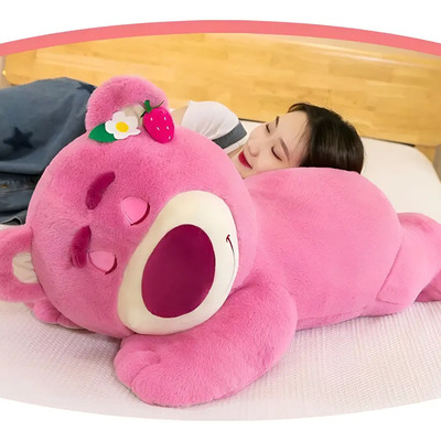 Peluche Diseño Oso Rosa Acostado Con Aroma Lotso | Meses sin interés