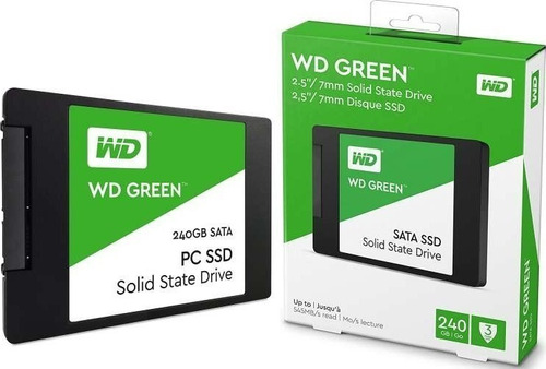 Disco Duro Solido 240 Gb Wester Digital Green  2019