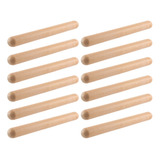 6 Pares De Claves De Madera Instrumento De Percusión Musical