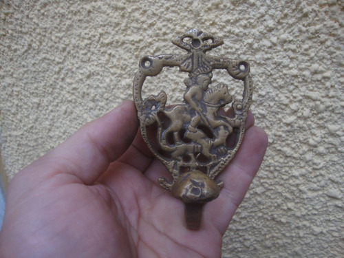 Antigua Percha De Bronce 6,5 X 4 X 10,2 Alto - 120 Grs.