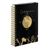 Agenda Comercial Cabeleireira Salão De Beleza Gold 18x25cm