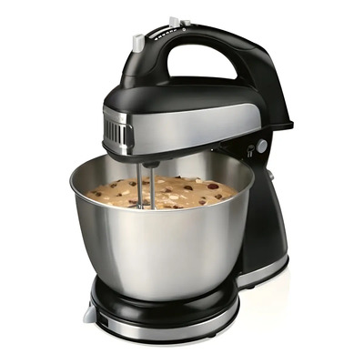 Batidora De Pie Acero Inoxidable Y Negro De 6 Velocidades | Envío gratis