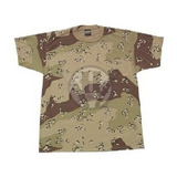 Remera Tactica Camuflada Desert Storm Manga Corta Algodon