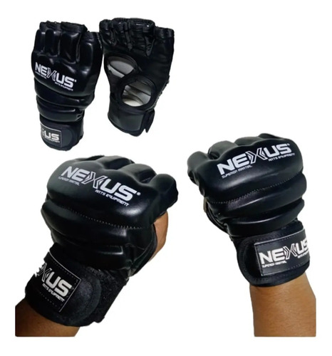 Guante Vale Todo Mma Nexus Negro Profesional