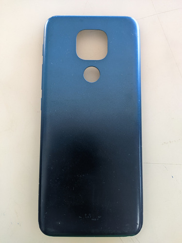 Tampa Traseira Moto E7 Plus Xt2081 Azul S/ Lente (usado)