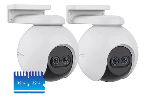 Kit X2 Camara Seguridad Wifi Domo 360 Ezviz +2 Memorias 32gb