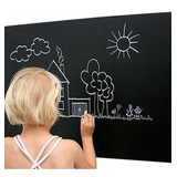 Papel Parede Adesivo Lousa Quadro Negro Preto Fosco 2m X 1m