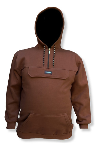 Anorak Buzo Talle Especial Frisa Invisible Premium Canguro