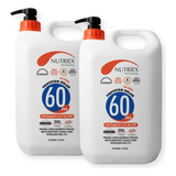 Kit 2 Protetor Solar Nutriex Profissional Fps 60 1/3 Uva 4l 