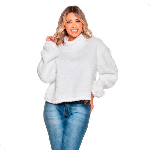 Casaco Feminino Teddy Pelúcia Blusa De Frio Ultra Leve 