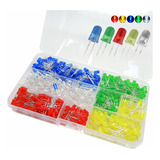 500piezas Leds Ultrabrillantes 5mm 5 Colores Disponibles