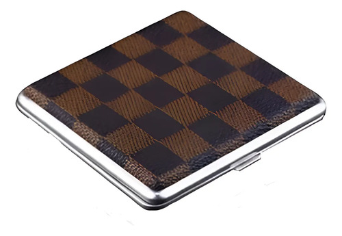 Cigarrera De Cuero Piel Estuche Case De Metal Para Cigarros  | MercadoLibre