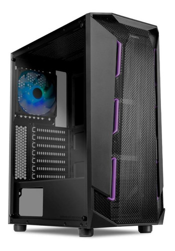 Gabinete Gamer Mancer Revenant, Rgb, Mid-tower, Lateral De Vidro, Com 1 Fan