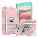 Funda iPad 10.2 Bentoben 3 1 Rígido Soporte Lápiz Rosegold