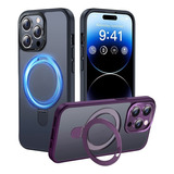 Funda Para iPhone 14 13 Pro Magsafe Ring Holder Case