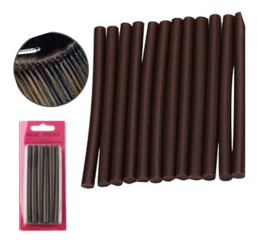 Keratina En Barra Marron X 12 Extension Cortina Pelo Lefemme