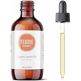 Teddie Organics De Jojoba Aceite 100% Puro Frío Y Sin Refina