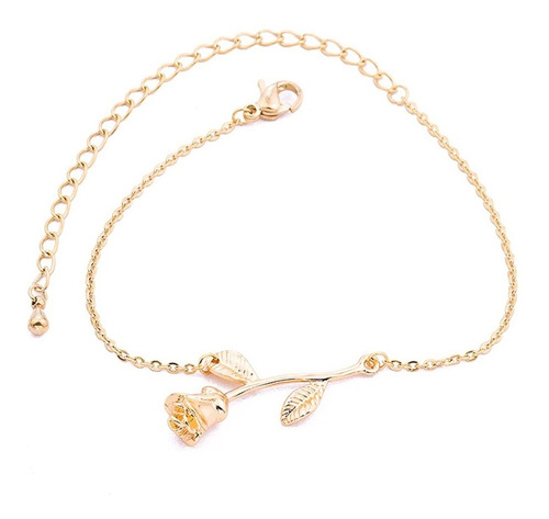 Pulsera Brazalete Figura Flor Belleza Joyería Elegante