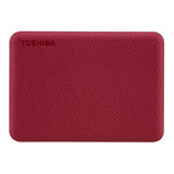 Disco Duro Externo Toshiba 1tb Canvio Advance Rojo