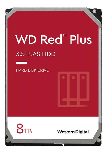 Disco Duro Interno Western Digital Wd Red Plus Wd80efzx 8tb Rojo