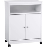 Mueble Para Microondas Landry De Altra, Níquel, Blanco