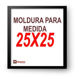 Quadro Moldura 25x25 Composição Porta Foto C/ Vidro Kit 10un